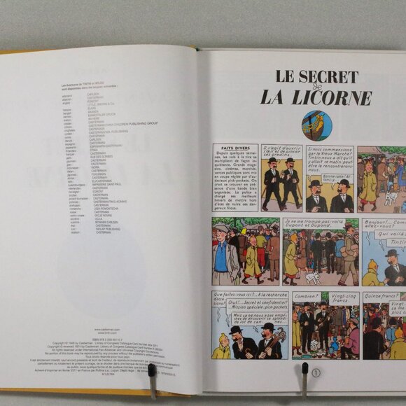 Les Aventures de Tintin: Le Secret de La Licorne (French Edition) Graphic Novel - Picture 3 of 6